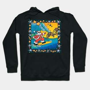 Surfing Santa Hoodie